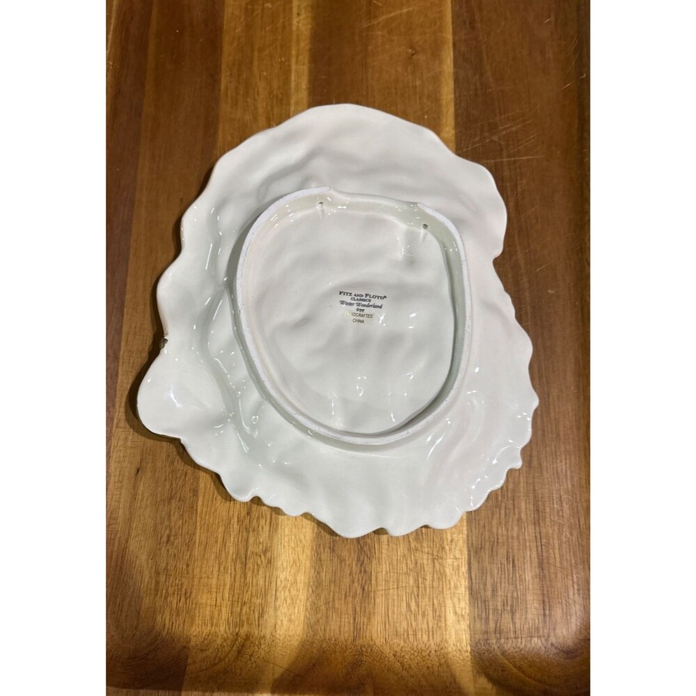 Fitz And Floyd Classics Winter Wonderland Canape China 10" Plate Christmas Decor